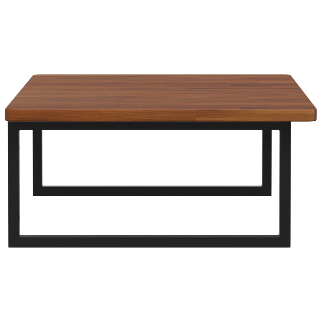 vidaXL Ράφι Νιπτήρα Τοίχου από Ατσάλι / Μασίφ Ξύλο Δρυός