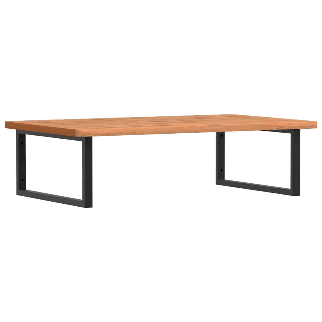 vidaXL Ράφι Νιπτήρα Τοίχου από Ατσάλι / Μασίφ Ξύλο Οξιάς