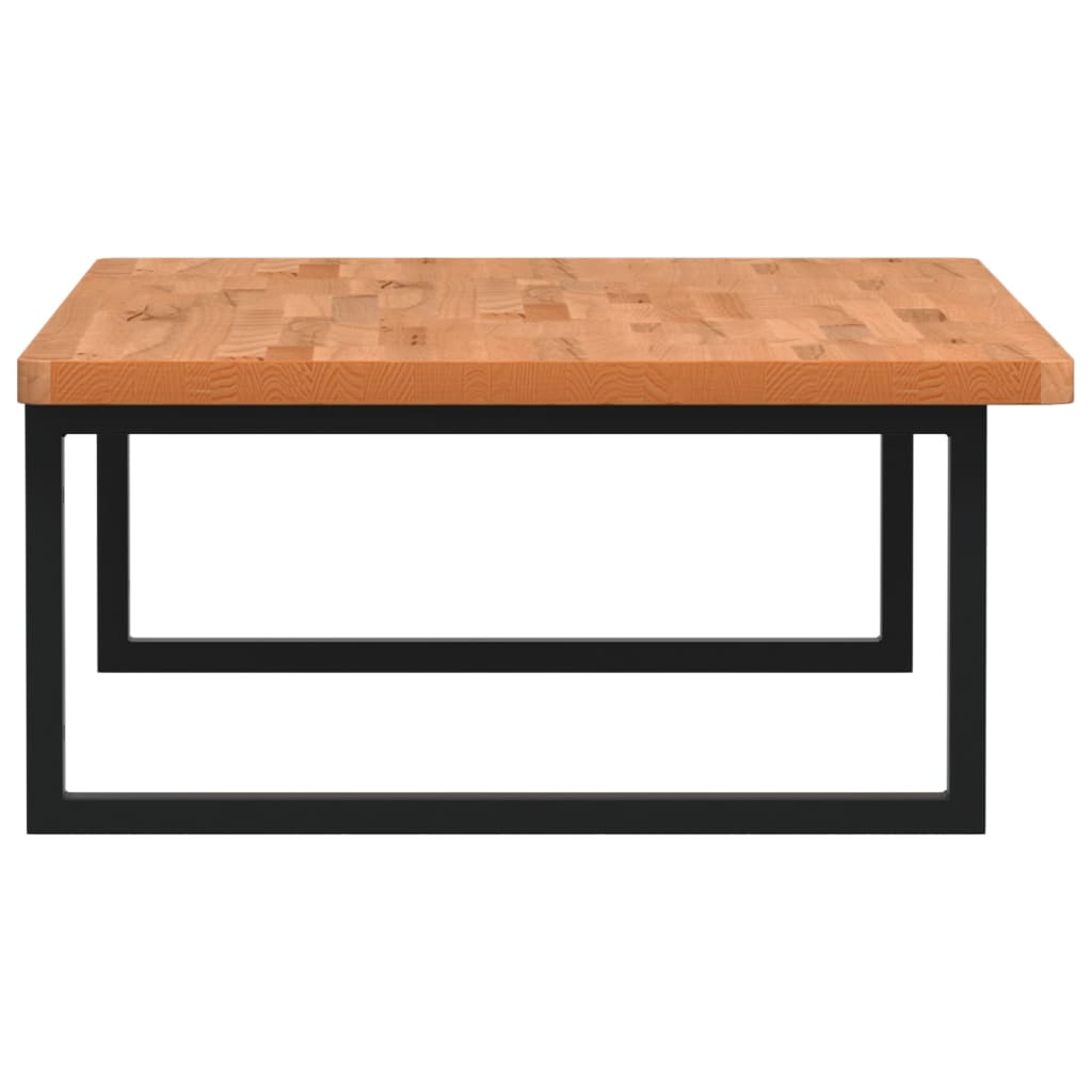 vidaXL Ράφι Νιπτήρα Τοίχου από Ατσάλι / Μασίφ Ξύλο Οξιάς