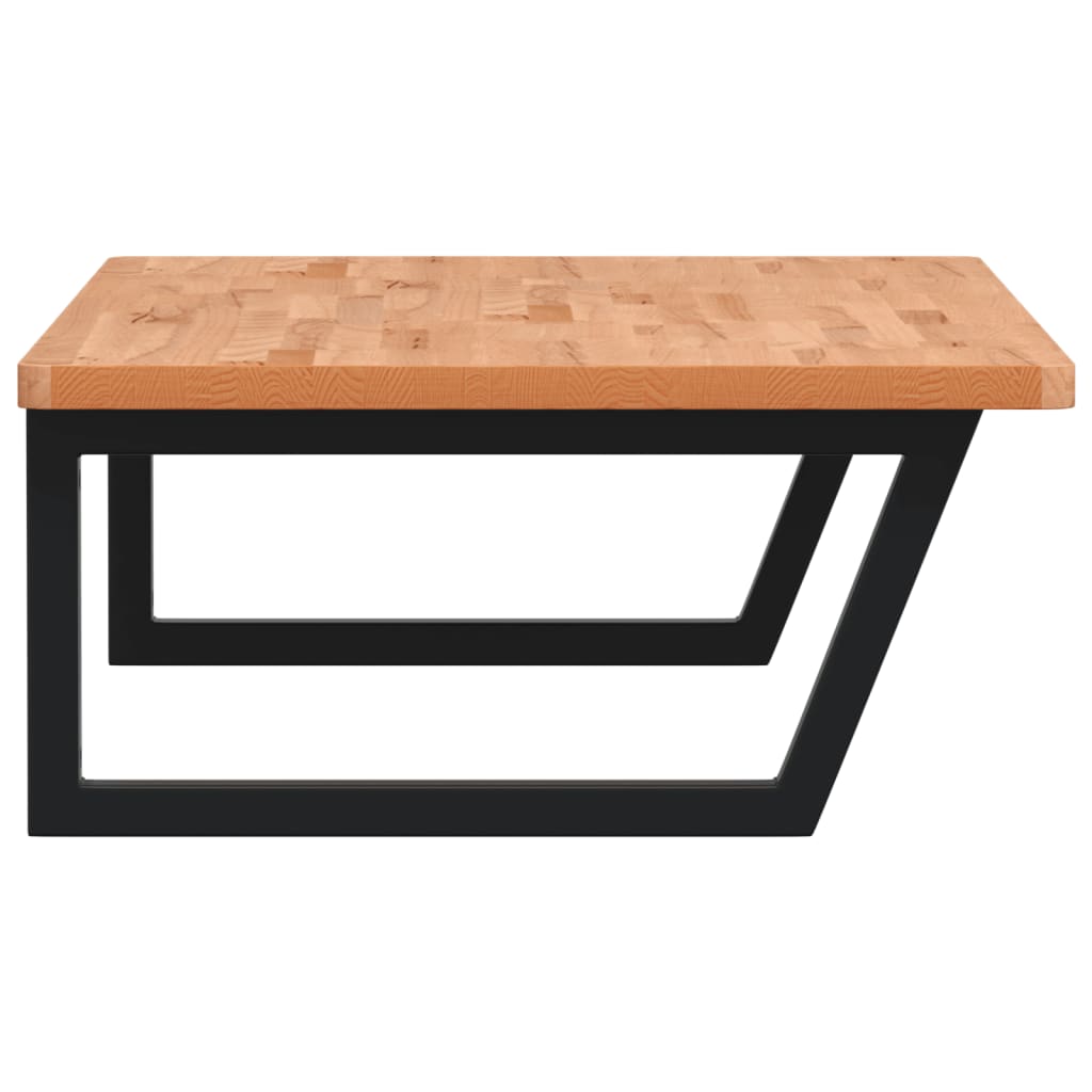 vidaXL Ράφι Νιπτήρα Τοίχου από Ατσάλι / Μασίφ Ξύλο Οξιάς