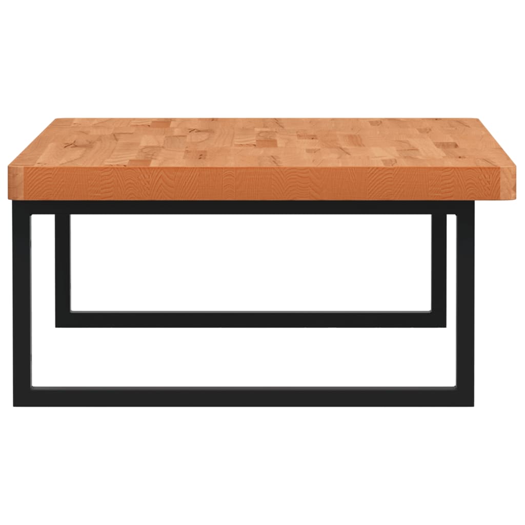 vidaXL Ράφι Νιπτήρα Τοίχου από Ατσάλι / Μασίφ Ξύλο Οξιάς