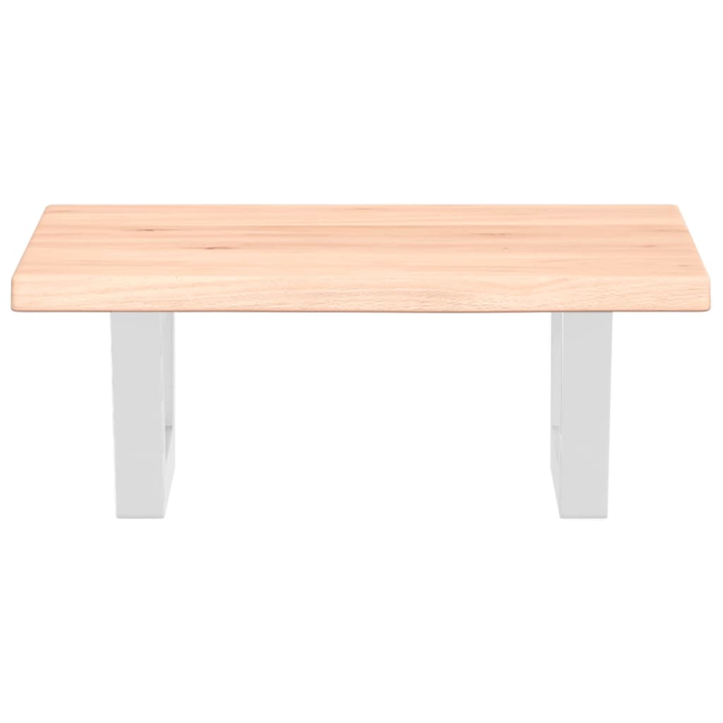 vidaXL Ράφι Νιπτήρα Τοίχου από Ατσάλι / Μασίφ Ξύλο Δρυός