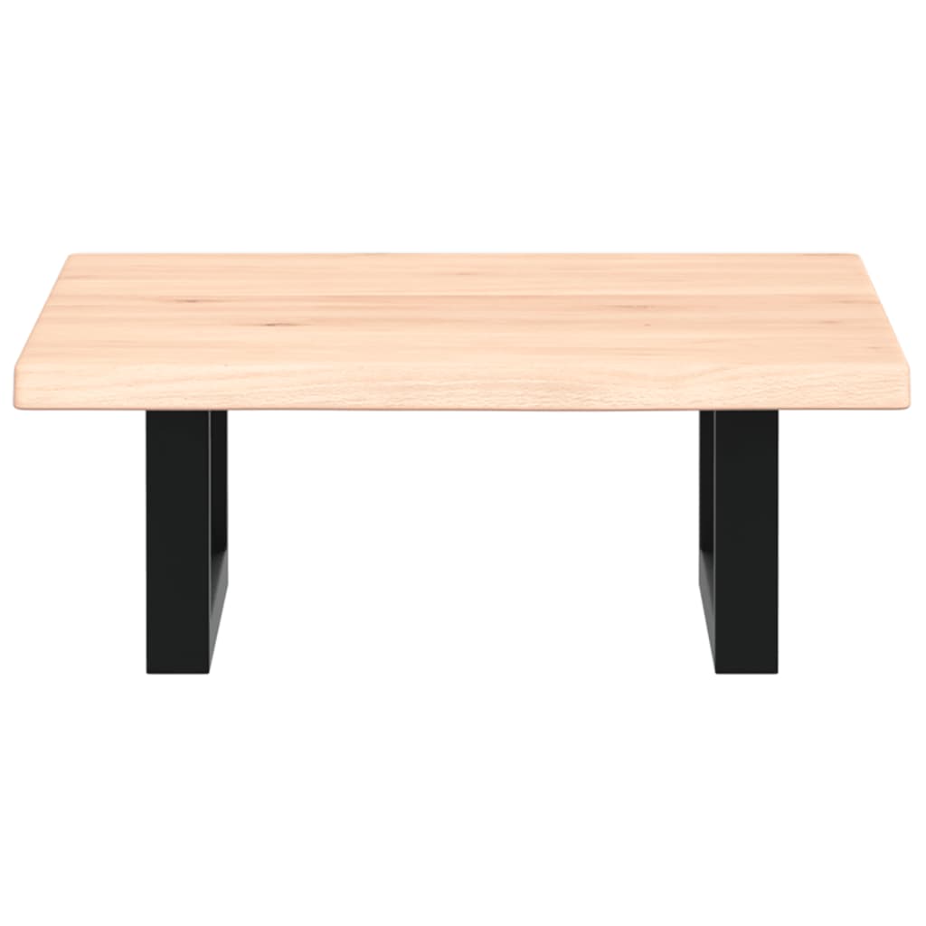 vidaXL Ράφι Νιπτήρα Τοίχου από Ατσάλι / Μασίφ Ξύλο Δρυός