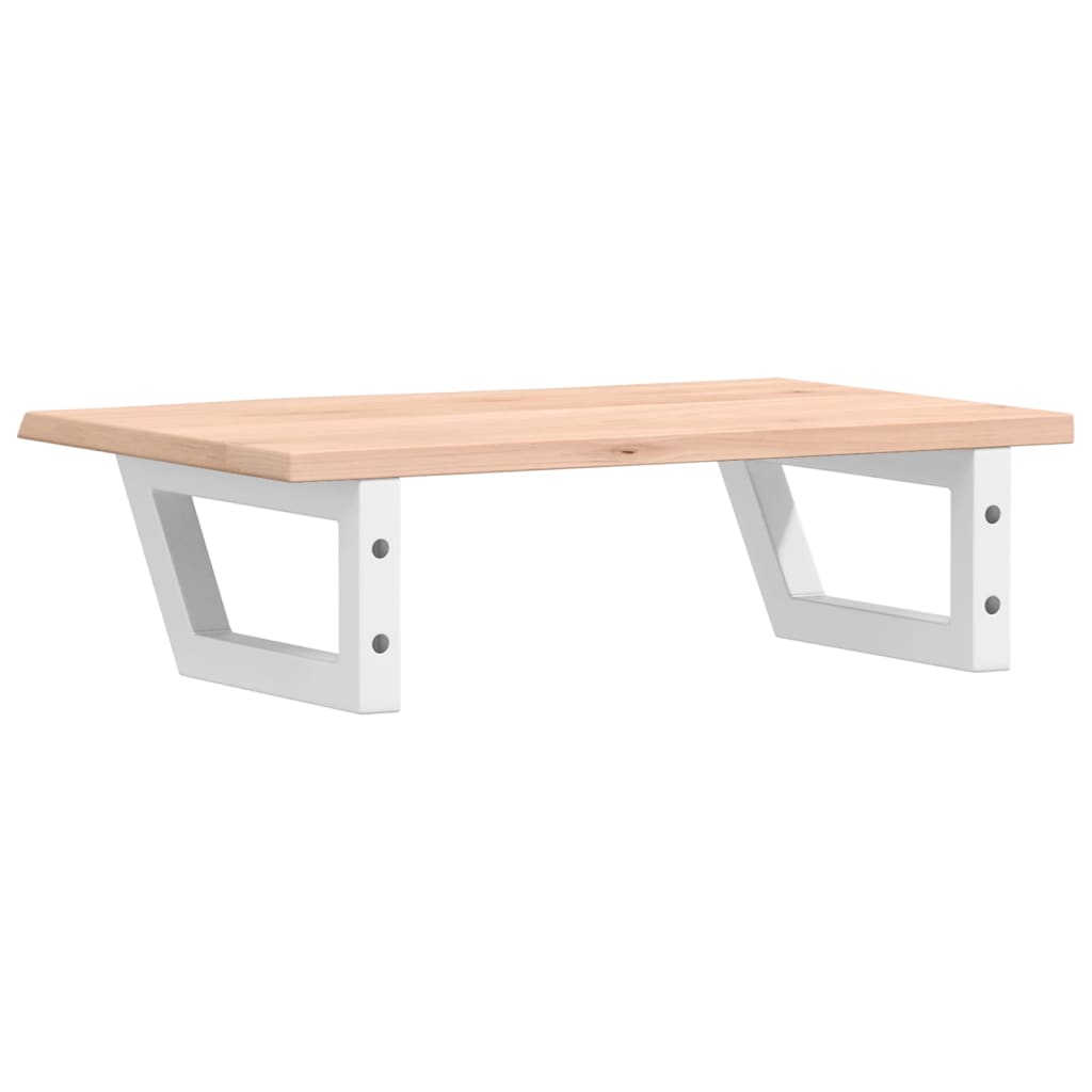 vidaXL Ράφι Νιπτήρα Τοίχου από Ατσάλι / Μασίφ Ξύλο Δρυός