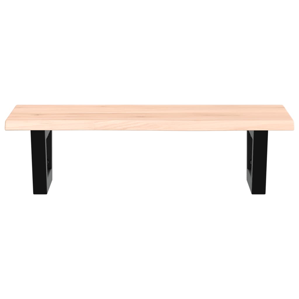 vidaXL Ράφι Νιπτήρα Τοίχου από Ατσάλι / Μασίφ Ξύλο Δρυός