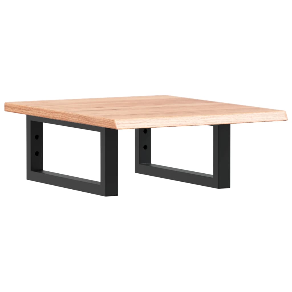 vidaXL Ράφι Νιπτήρα Τοίχου από Ατσάλι / Μασίφ Ξύλο Δρυός