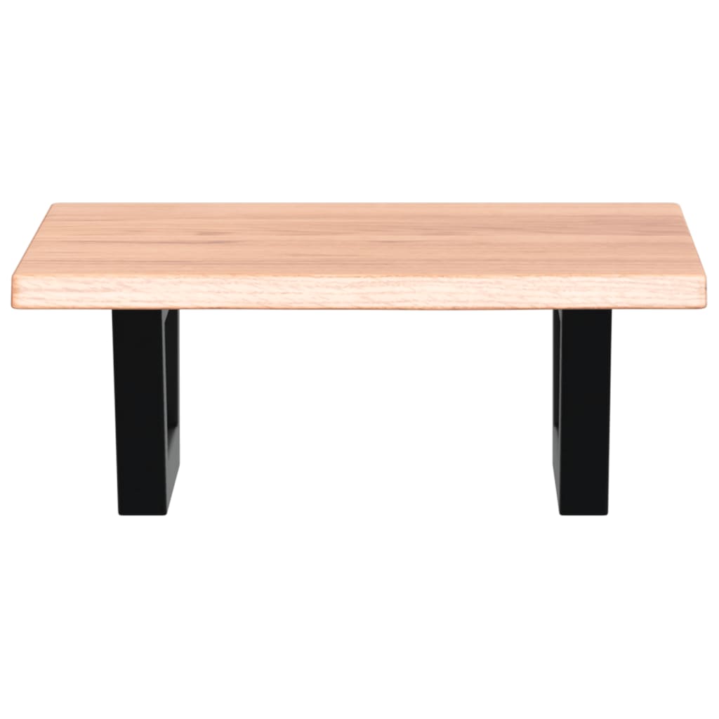 vidaXL Ράφι Νιπτήρα Τοίχου από Ατσάλι / Μασίφ Ξύλο Δρυός