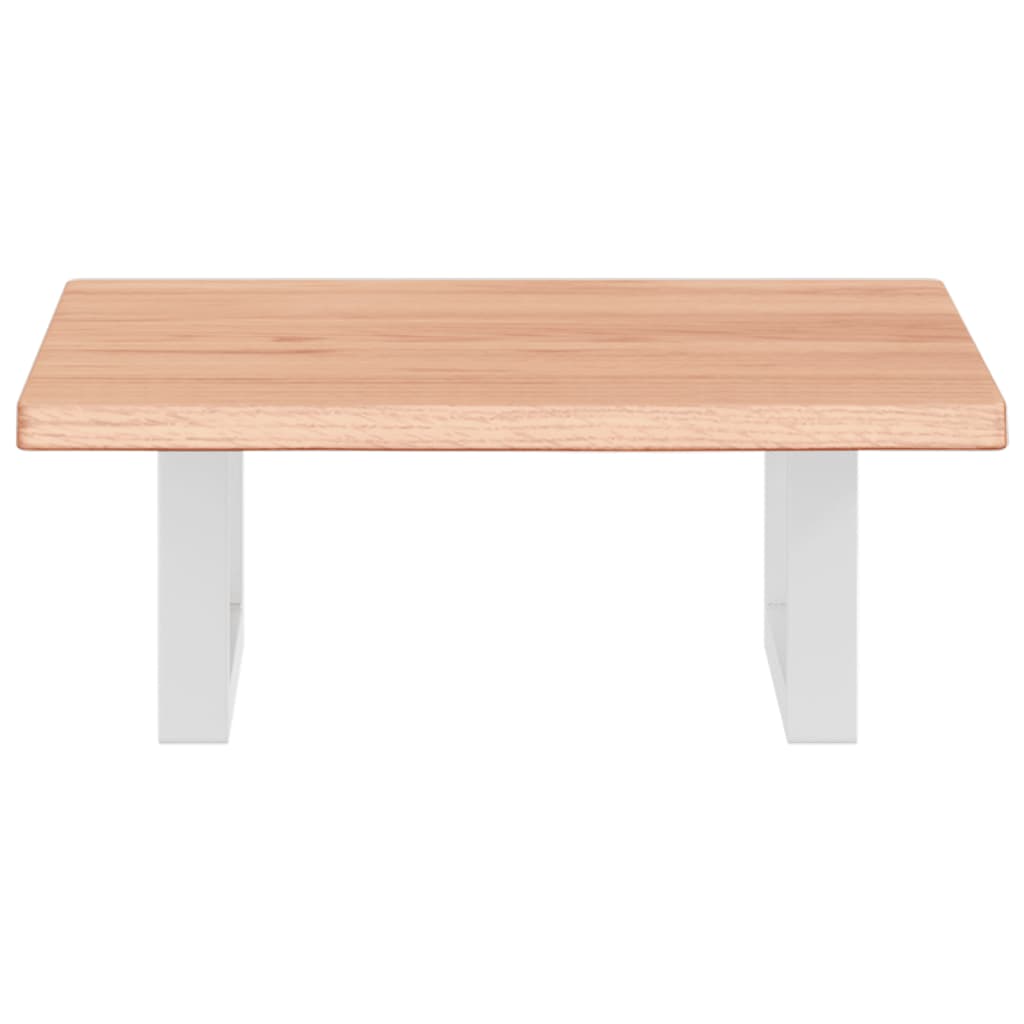 vidaXL Ράφι Νιπτήρα Τοίχου από Ατσάλι / Μασίφ Ξύλο Δρυός