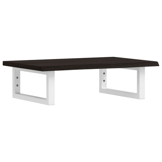 vidaXL Ράφι Νιπτήρα Τοίχου από Ατσάλι / Μασίφ Ξύλο Δρυός