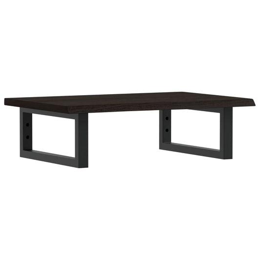 vidaXL Ράφι Νιπτήρα Τοίχου από Ατσάλι / Μασίφ Ξύλο Δρυός