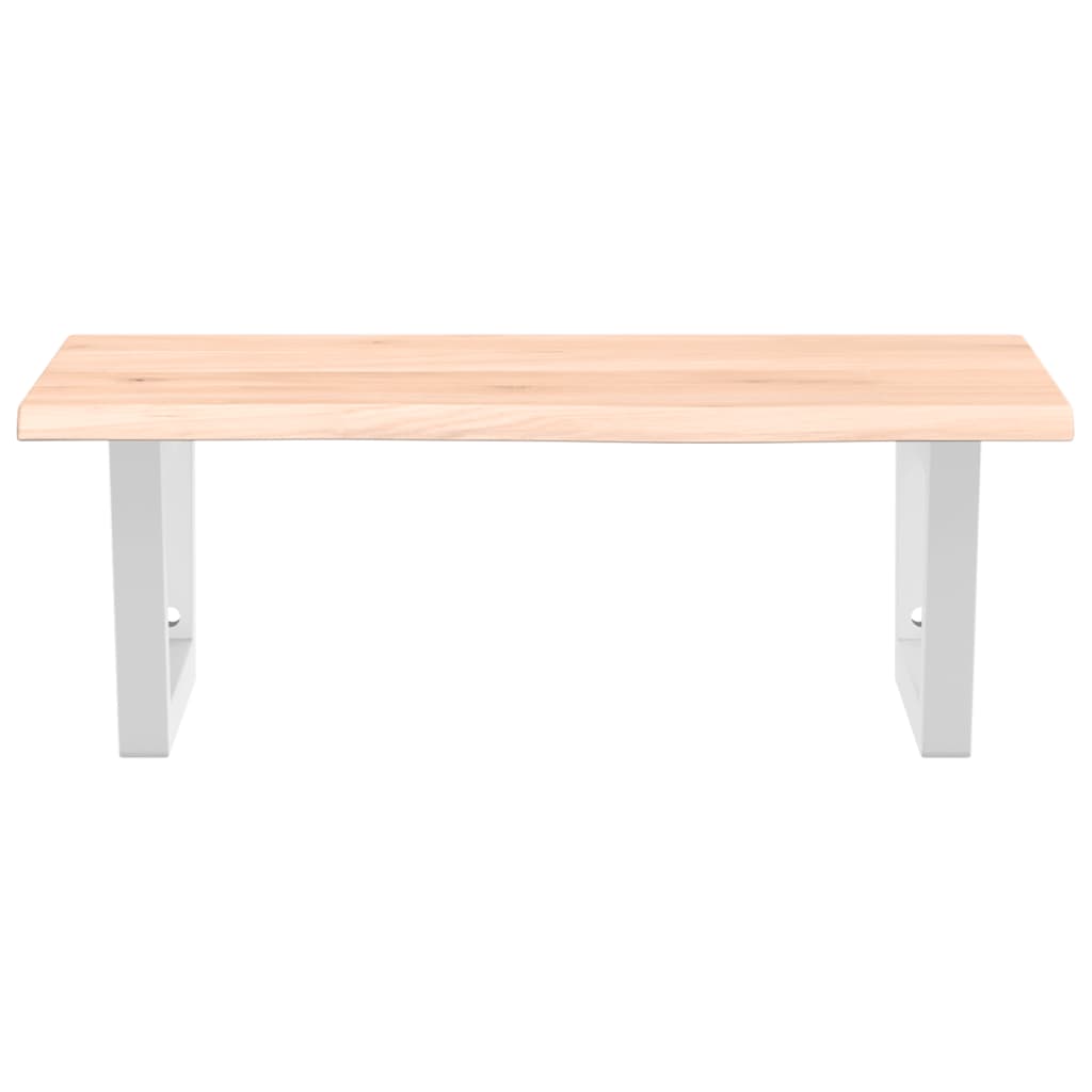 vidaXL Ράφι Νιπτήρα Τοίχου από Ατσάλι / Μασίφ Ξύλο Δρυός