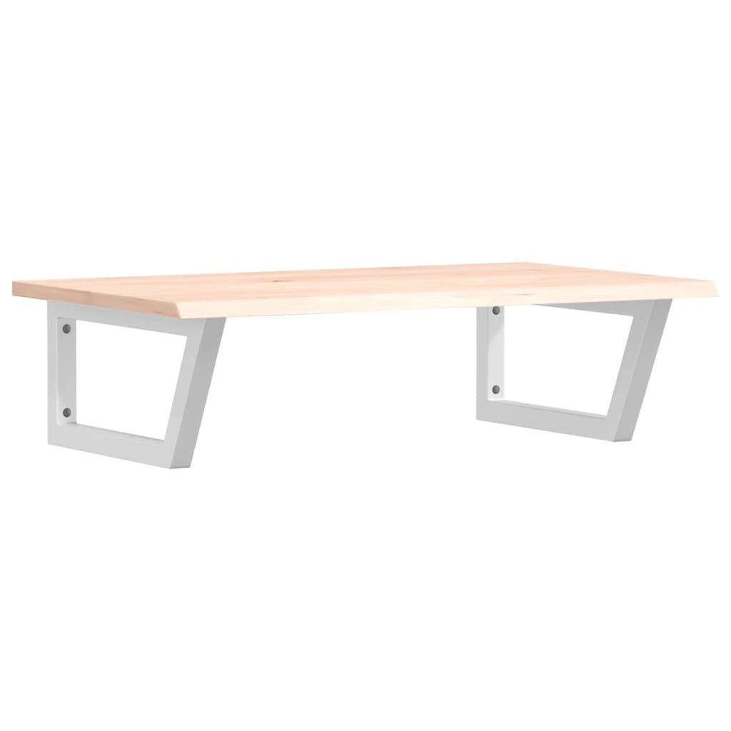 vidaXL Ράφι Νιπτήρα Τοίχου από Ατσάλι / Μασίφ Ξύλο Δρυός