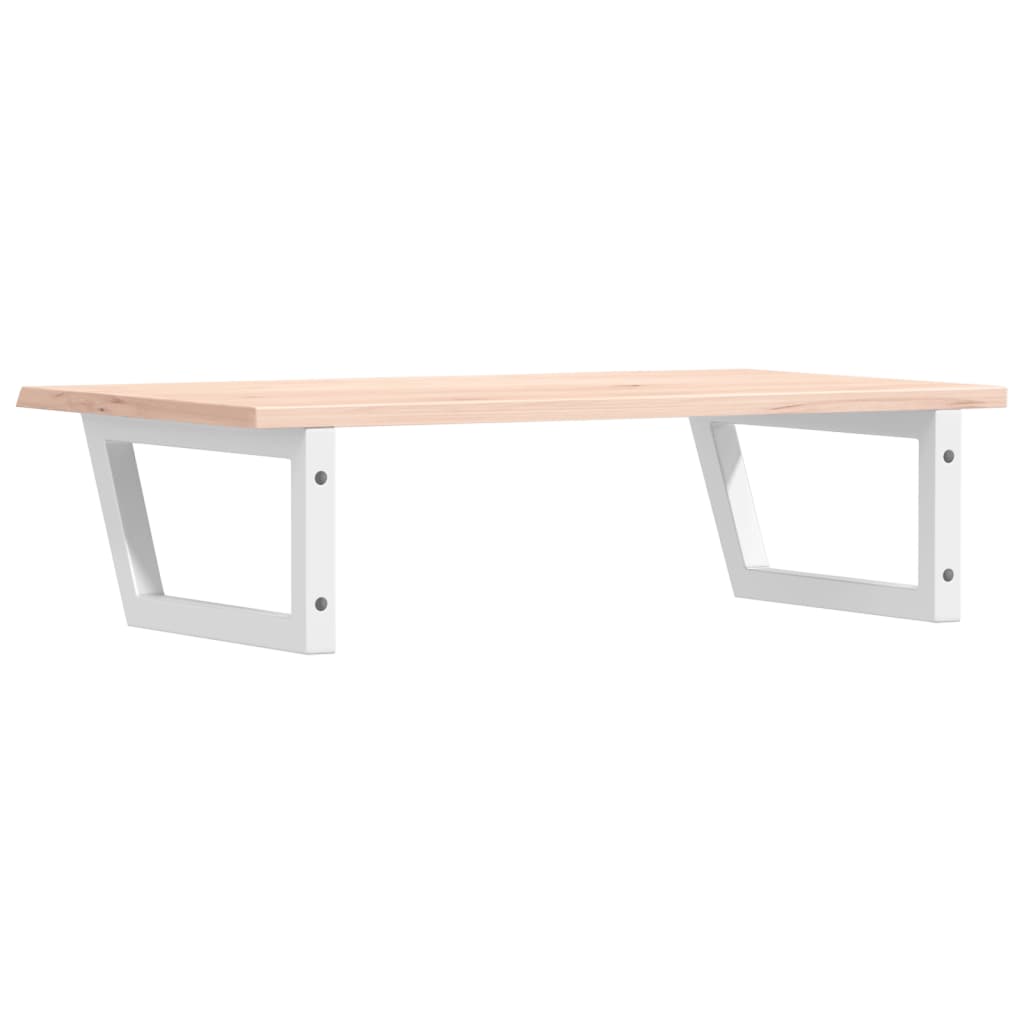 vidaXL Ράφι Νιπτήρα Τοίχου από Ατσάλι / Μασίφ Ξύλο Δρυός