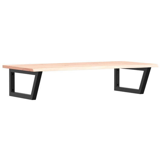 vidaXL Ράφι Νιπτήρα Τοίχου από Ατσάλι / Μασίφ Ξύλο Δρυός