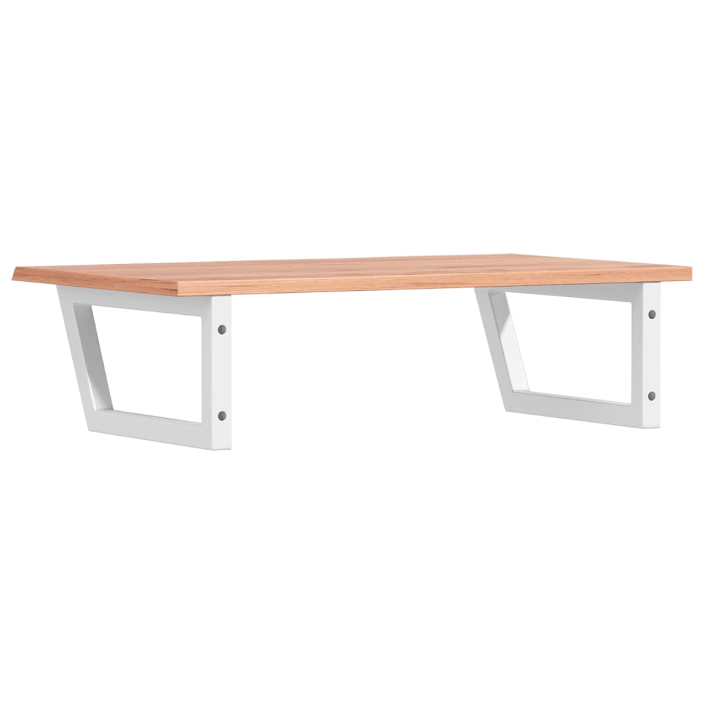 vidaXL Ράφι Νιπτήρα Τοίχου από Ατσάλι / Μασίφ Ξύλο Δρυός