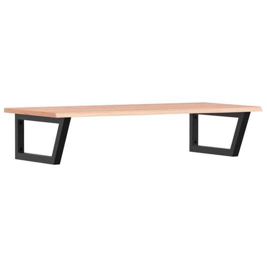 vidaXL Ράφι Νιπτήρα Τοίχου από Ατσάλι / Μασίφ Ξύλο Δρυός