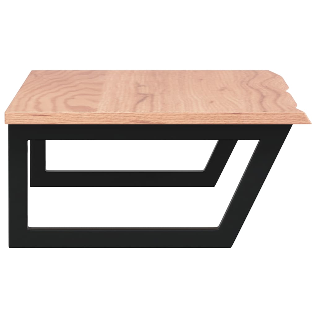 vidaXL Ράφι Νιπτήρα Τοίχου από Ατσάλι / Μασίφ Ξύλο Δρυός