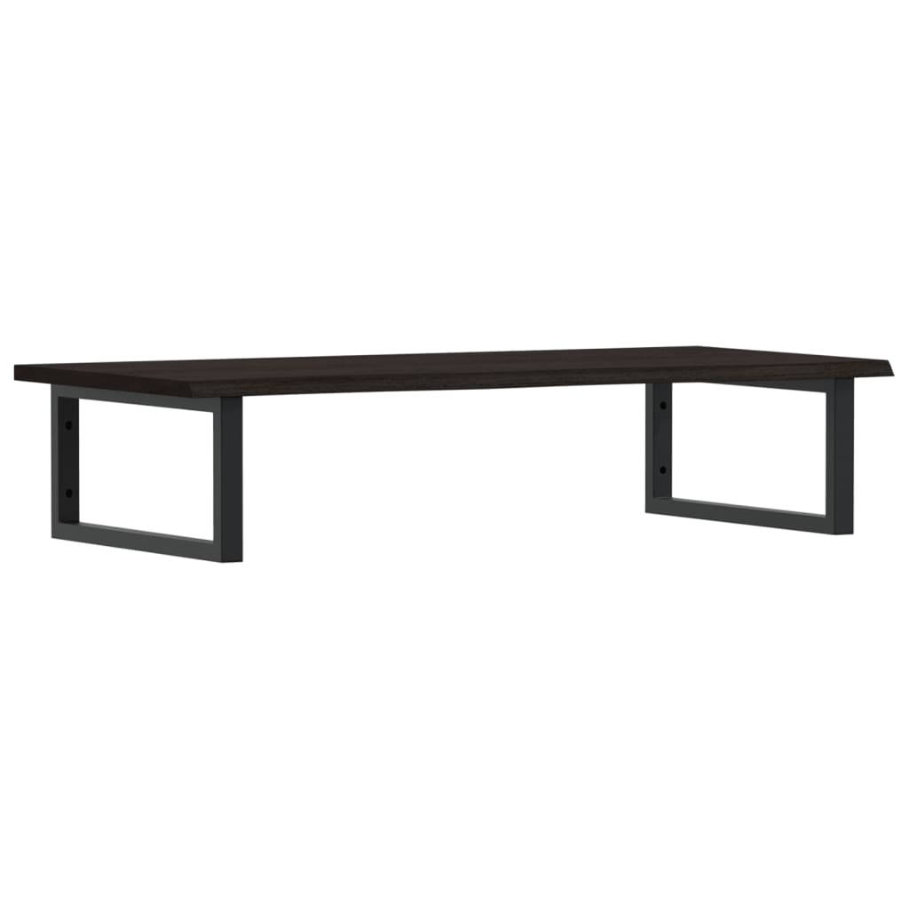 vidaXL Ράφι Νιπτήρα Τοίχου από Ατσάλι / Μασίφ Ξύλο Δρυός