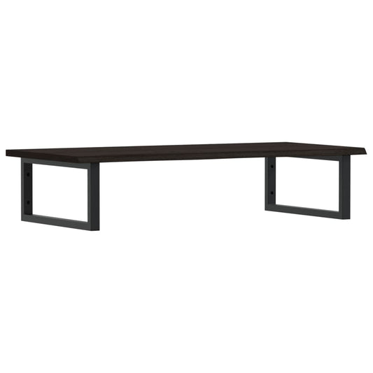 vidaXL Ράφι Νιπτήρα Τοίχου από Ατσάλι / Μασίφ Ξύλο Δρυός