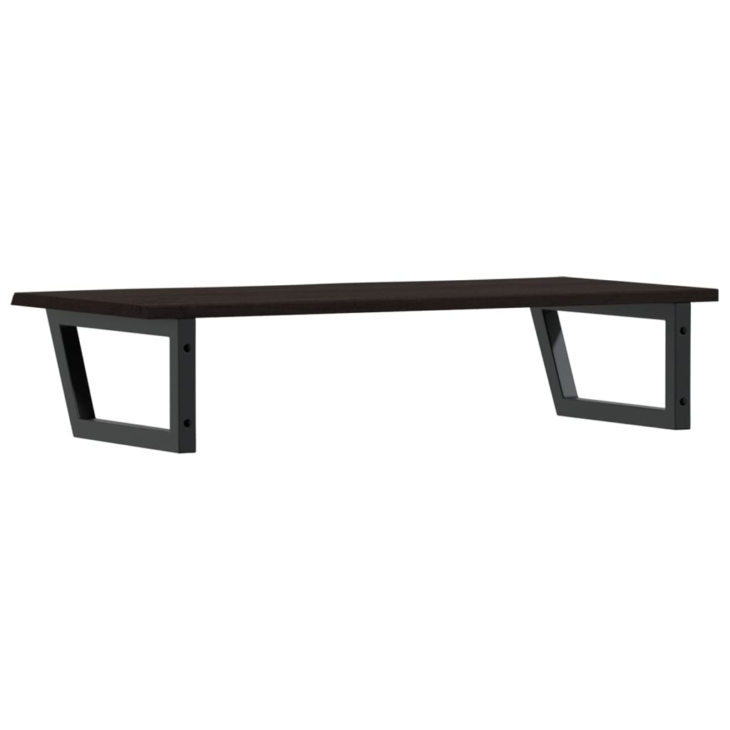 vidaXL Ράφι Νιπτήρα Τοίχου από Ατσάλι / Μασίφ Ξύλο Δρυός