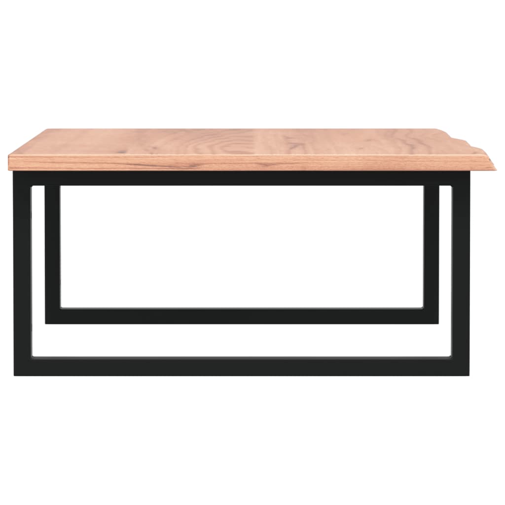 vidaXL Ράφι Νιπτήρα Τοίχου από Ατσάλι / Μασίφ Ξύλο Δρυός