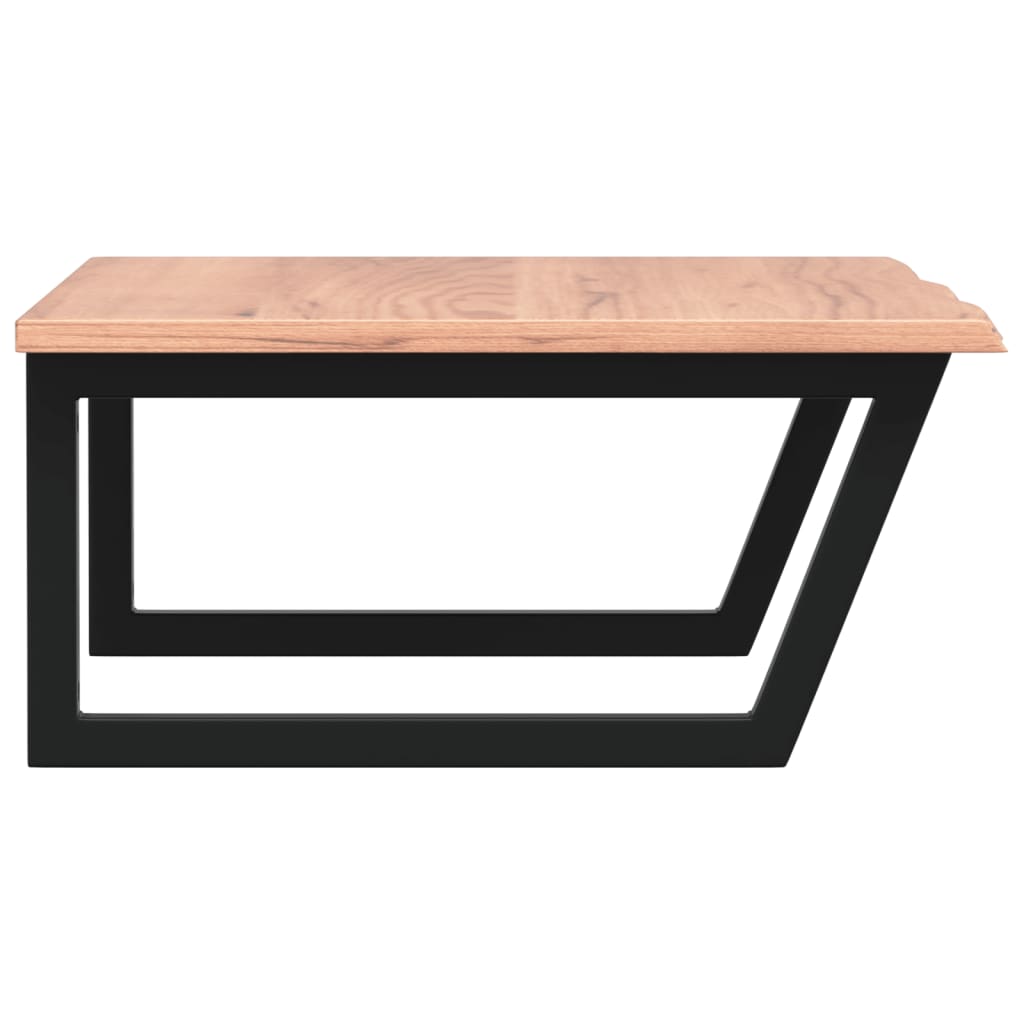 vidaXL Ράφι Νιπτήρα Τοίχου από Ατσάλι / Μασίφ Ξύλο Δρυός