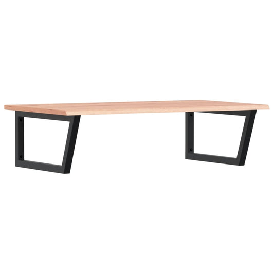 vidaXL Ράφι Νιπτήρα Τοίχου από Ατσάλι / Μασίφ Ξύλο Δρυός