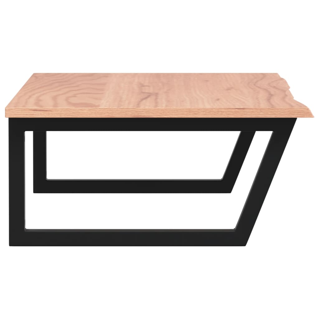 vidaXL Ράφι Νιπτήρα Τοίχου από Ατσάλι / Μασίφ Ξύλο Δρυός