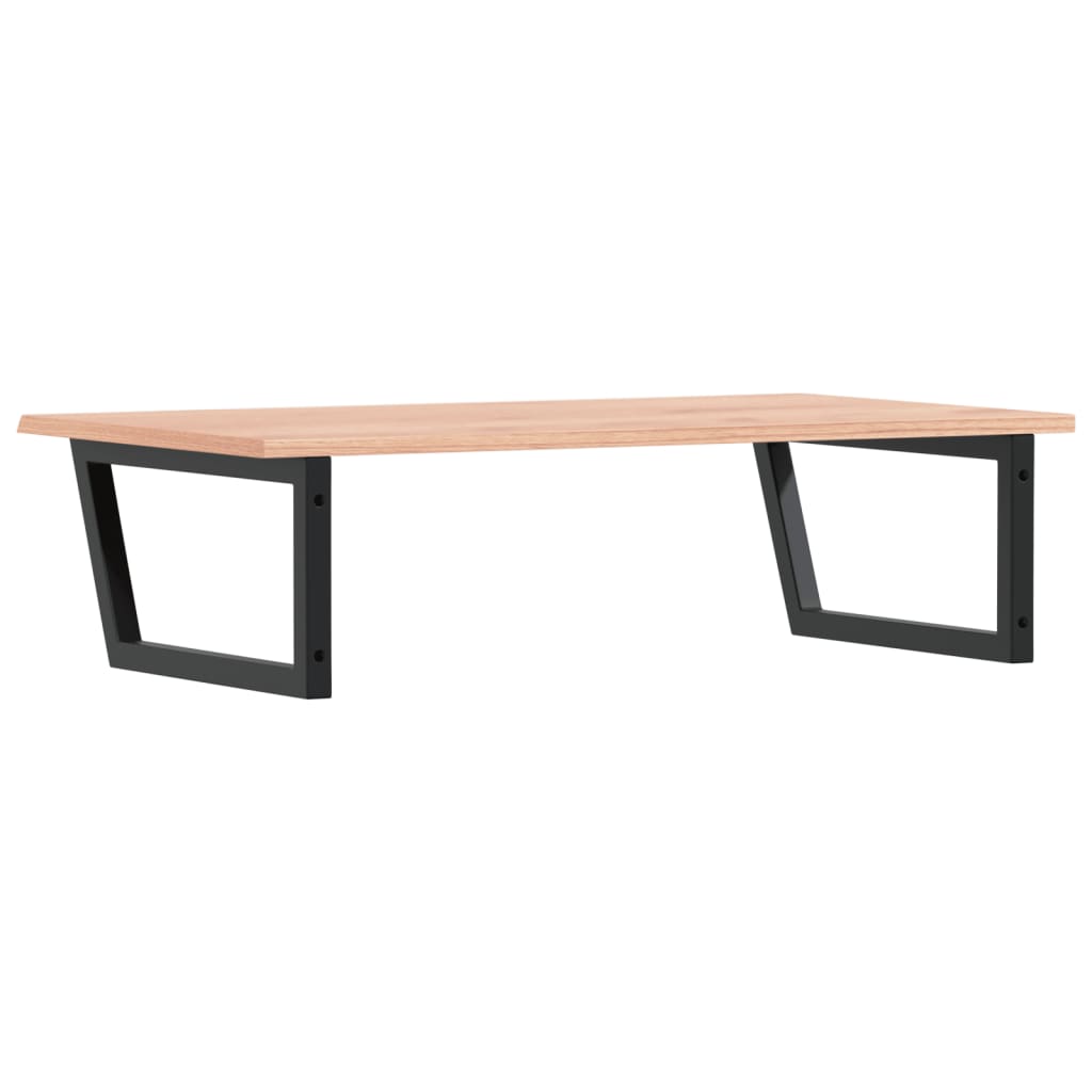 vidaXL Ράφι Νιπτήρα Τοίχου από Ατσάλι / Μασίφ Ξύλο Δρυός