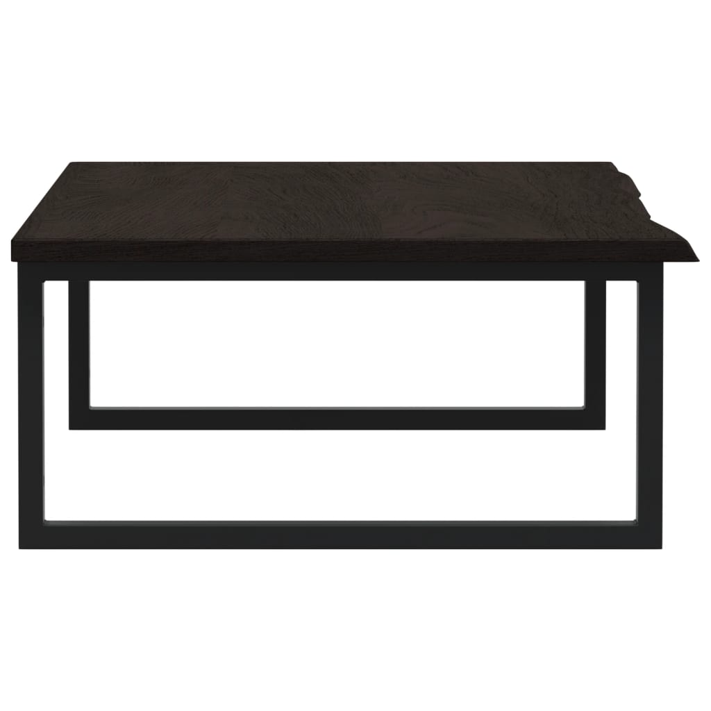 vidaXL Ράφι Νιπτήρα Τοίχου από Ατσάλι / Μασίφ Ξύλο Δρυός