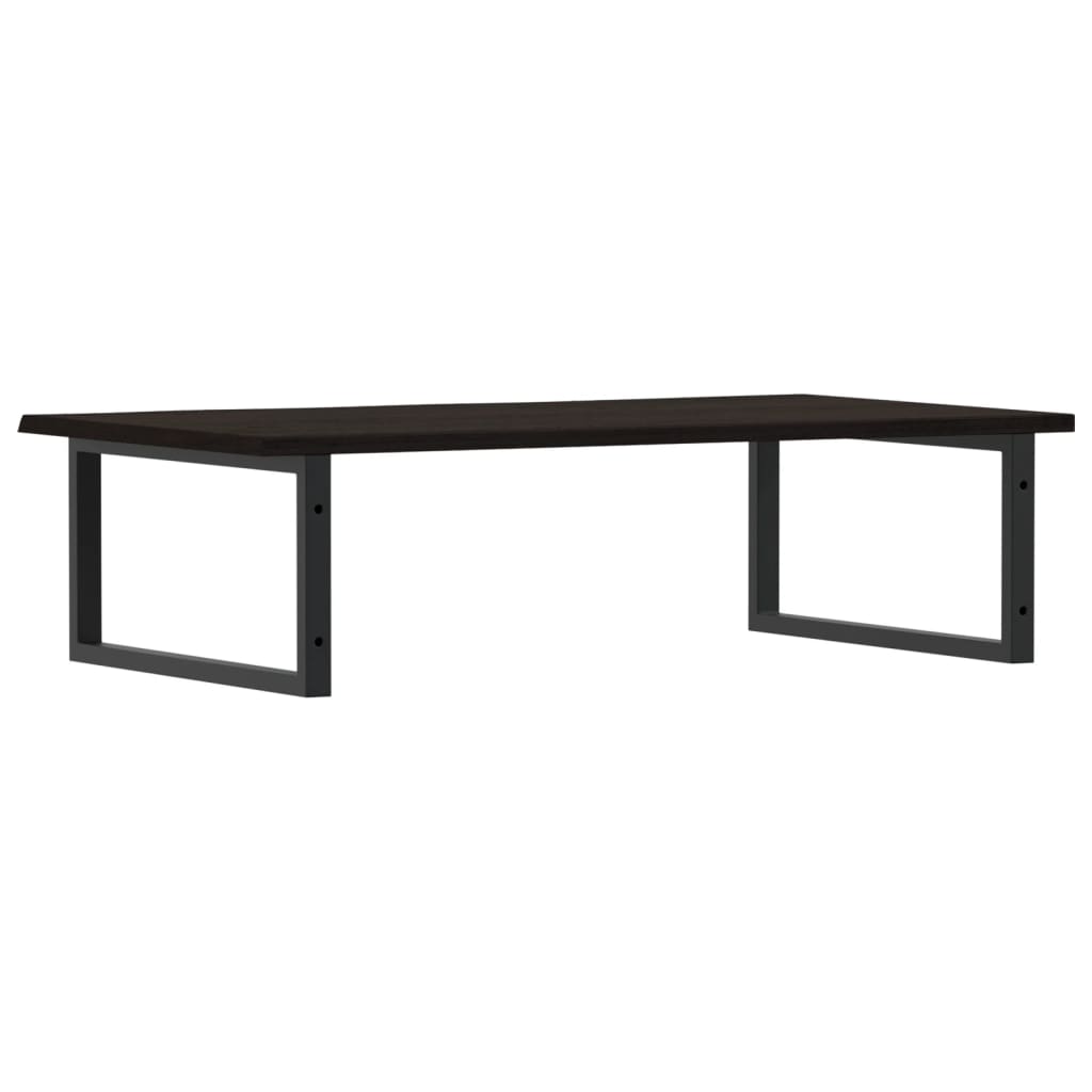 vidaXL Ράφι Νιπτήρα Τοίχου από Ατσάλι / Μασίφ Ξύλο Δρυός