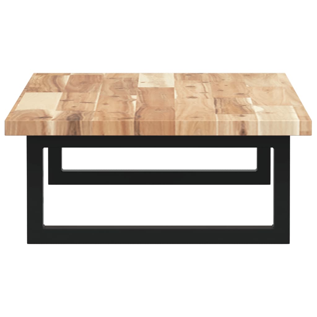 vidaXL Ράφι Νιπτήρα Τοίχου από Ατσάλι / Μασίφ Ξύλο Ακακίας