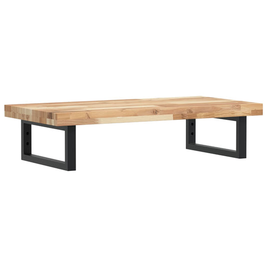 vidaXL Ράφι Νιπτήρα Τοίχου από Ατσάλι / Μασίφ Ξύλο Ακακίας