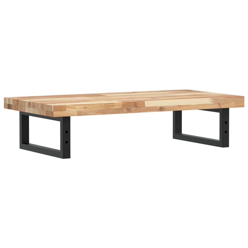 vidaXL Ράφι Νιπτήρα Τοίχου από Ατσάλι / Μασίφ Ξύλο Ακακίας