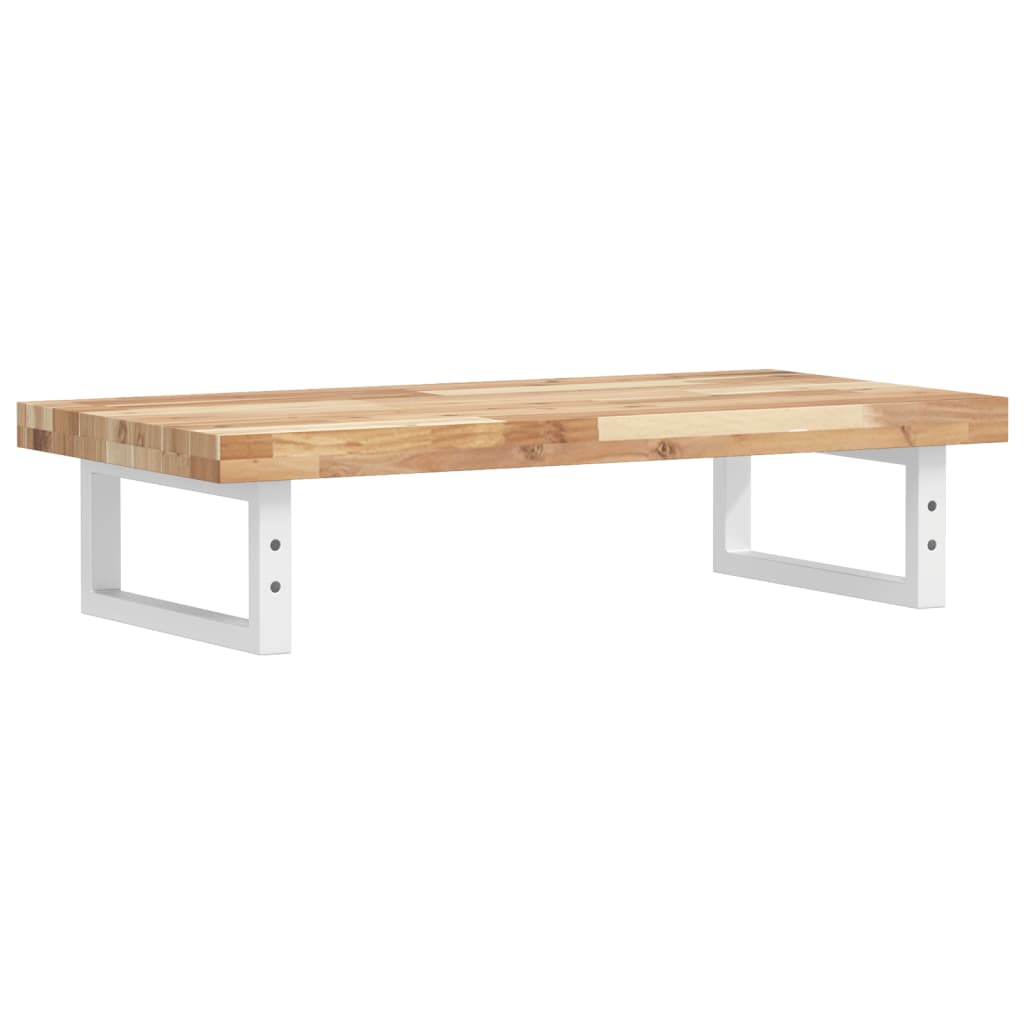 vidaXL Ράφι Νιπτήρα Τοίχου από Ατσάλι / Μασίφ Ξύλο Ακακίας