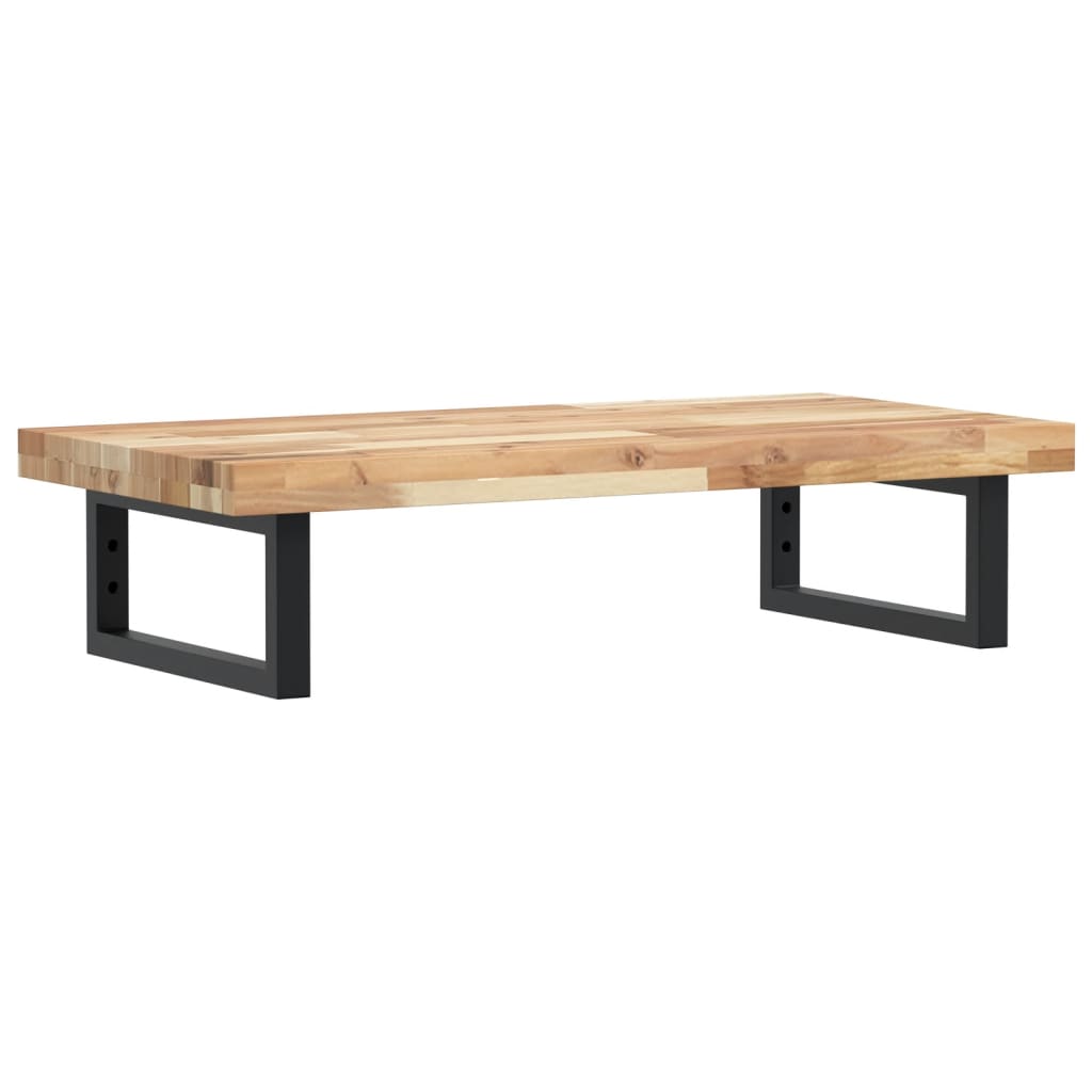 vidaXL Ράφι Νιπτήρα Τοίχου από Ατσάλι / Μασίφ Ξύλο Ακακίας