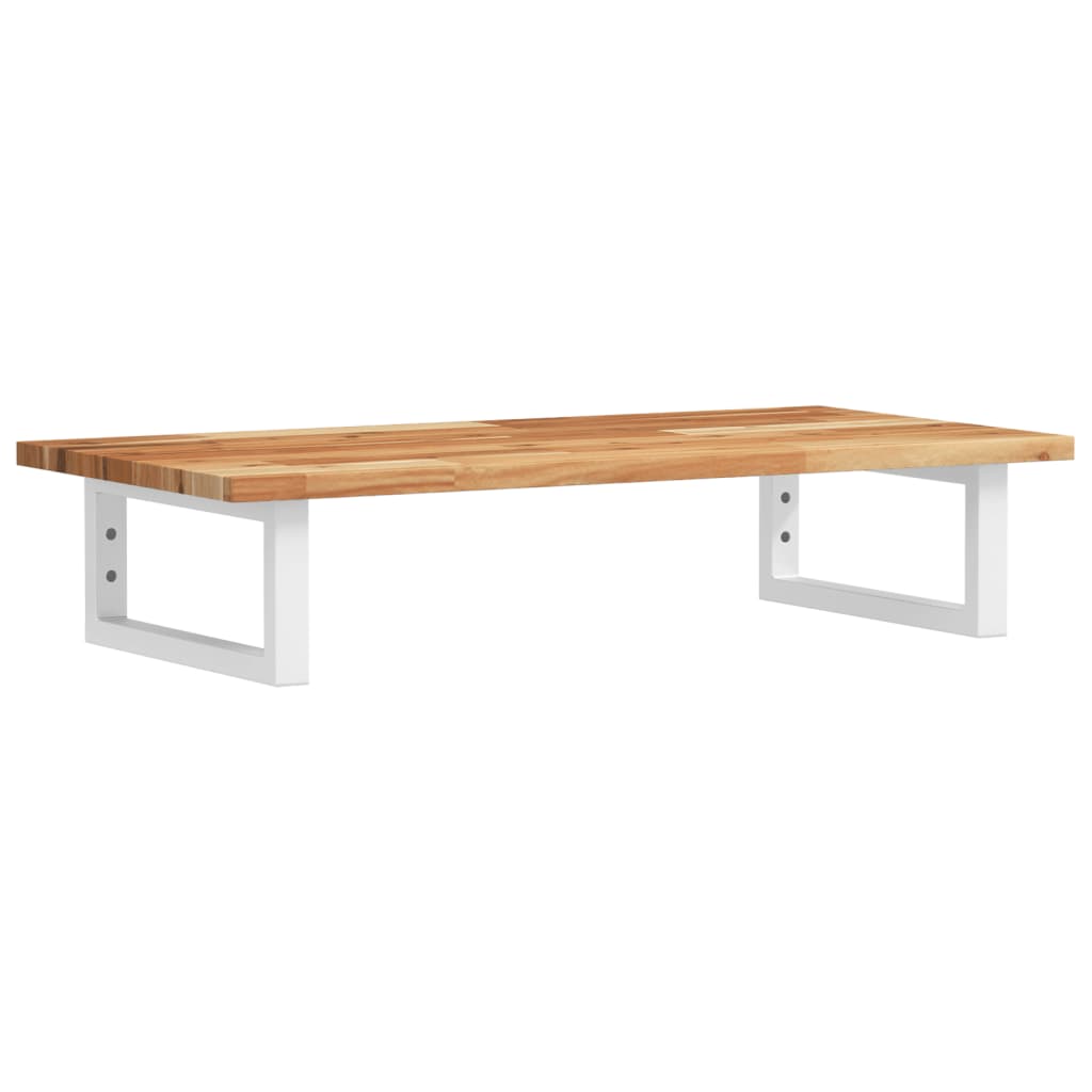 vidaXL Ράφι Νιπτήρα Τοίχου από Ατσάλι / Μασίφ Ξύλο Ακακίας