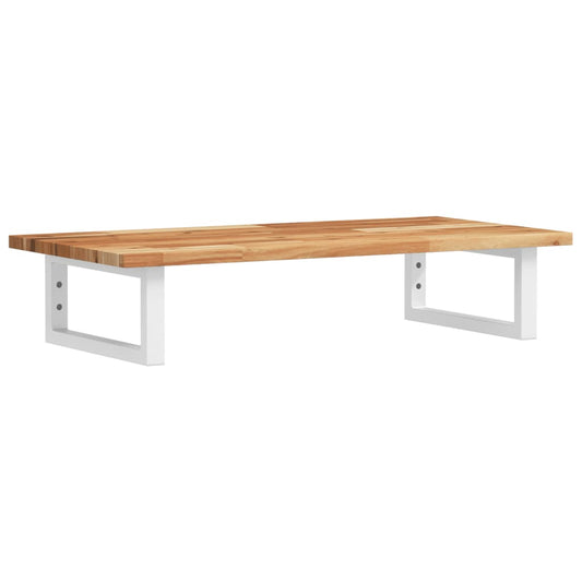 vidaXL Ράφι Νιπτήρα Τοίχου από Ατσάλι / Μασίφ Ξύλο Ακακίας