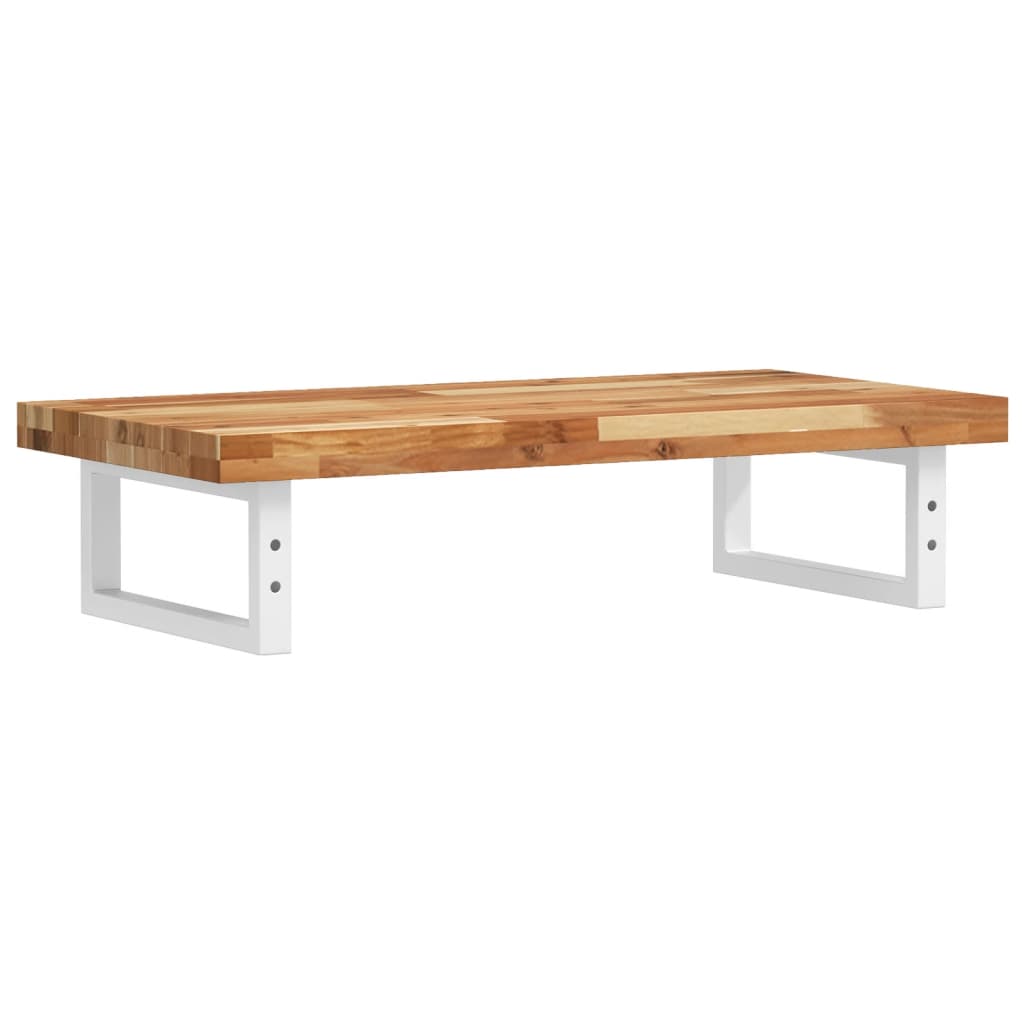 vidaXL Ράφι Νιπτήρα Τοίχου από Ατσάλι / Μασίφ Ξύλο Ακακίας