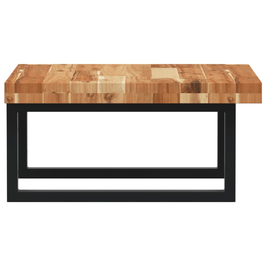 vidaXL Ράφι Νιπτήρα Τοίχου από Ατσάλι / Μασίφ Ξύλο Ακακίας