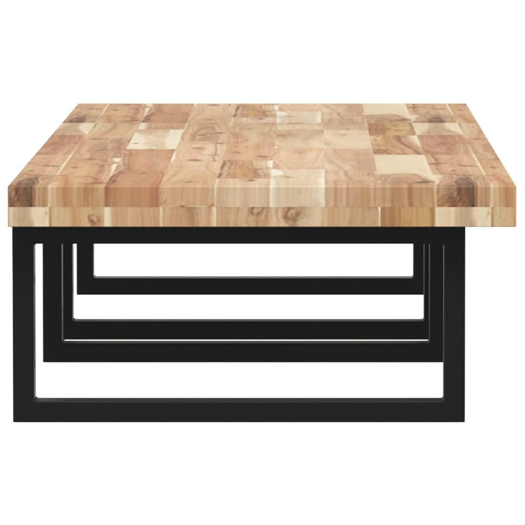 vidaXL Ράφι Νιπτήρα Τοίχου από Ατσάλι / Μασίφ Ξύλο Ακακίας