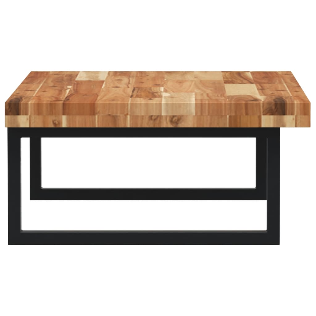 vidaXL Ράφι Νιπτήρα Τοίχου από Ατσάλι / Μασίφ Ξύλο Ακακίας