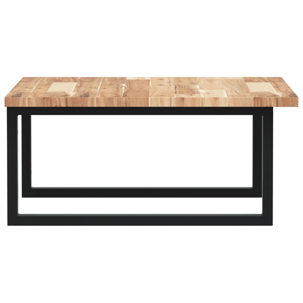 vidaXL Ράφι Νιπτήρα Τοίχου από Ατσάλι / Μασίφ Ξύλο Ακακίας