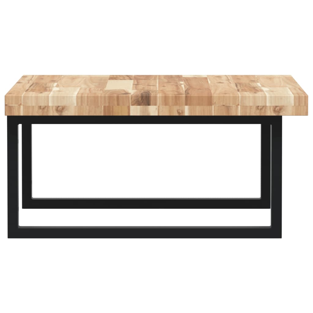 vidaXL Ράφι Νιπτήρα Τοίχου από Ατσάλι / Μασίφ Ξύλο Ακακίας