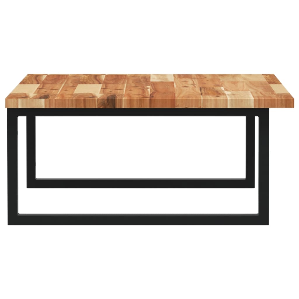 vidaXL Ράφι Νιπτήρα Τοίχου από Ατσάλι / Μασίφ Ξύλο Ακακίας