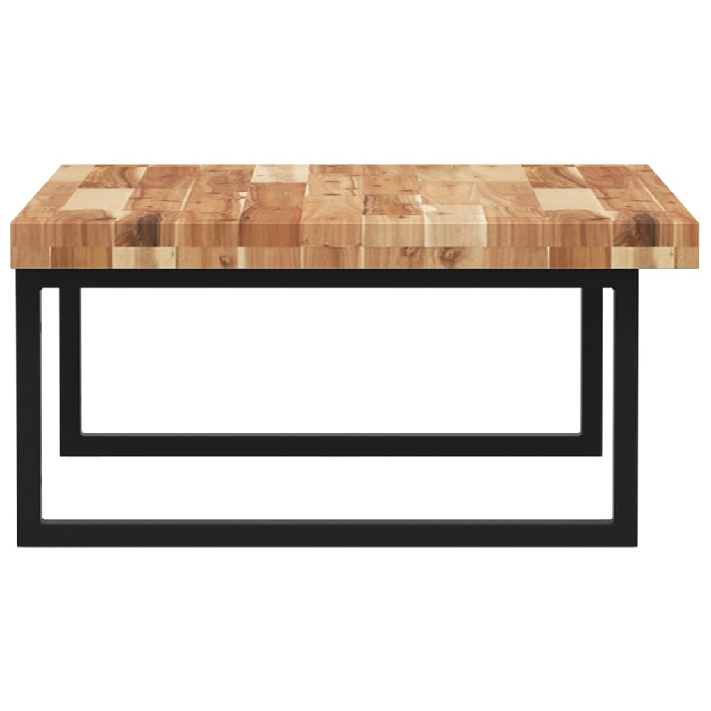 vidaXL Ράφι Νιπτήρα Τοίχου από Ατσάλι / Μασίφ Ξύλο Ακακίας