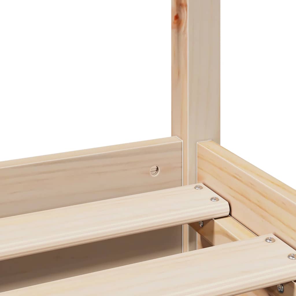 vidaXL Σκελετός Κρεβατιού Χωρίς Στρώμα 180x200 εκ Μασίφ Ξύλο Πεύκου