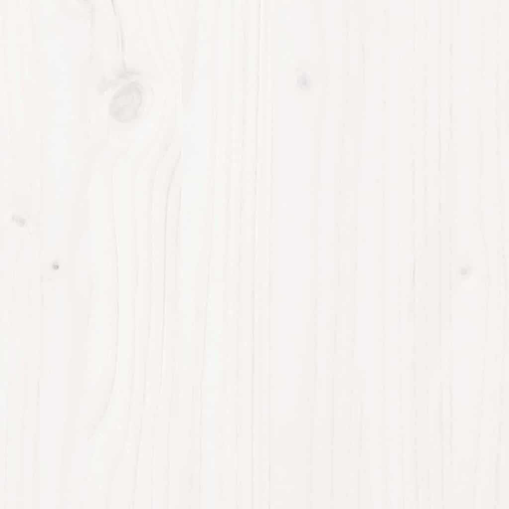 vidaXL Σκελετός Κρεβ. Χωρίς Στρώμα Λευκό 75x190 εκ Μασίφ Πεύκο