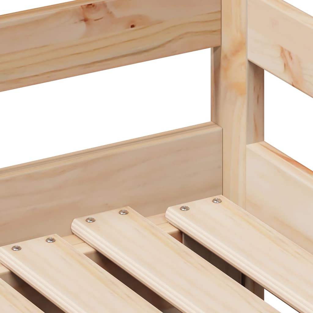 vidaXL Καναπές Κρεβάτι Συρόμενος Χωρίς Στρώμα 90x200 εκ. & Συρτάρια