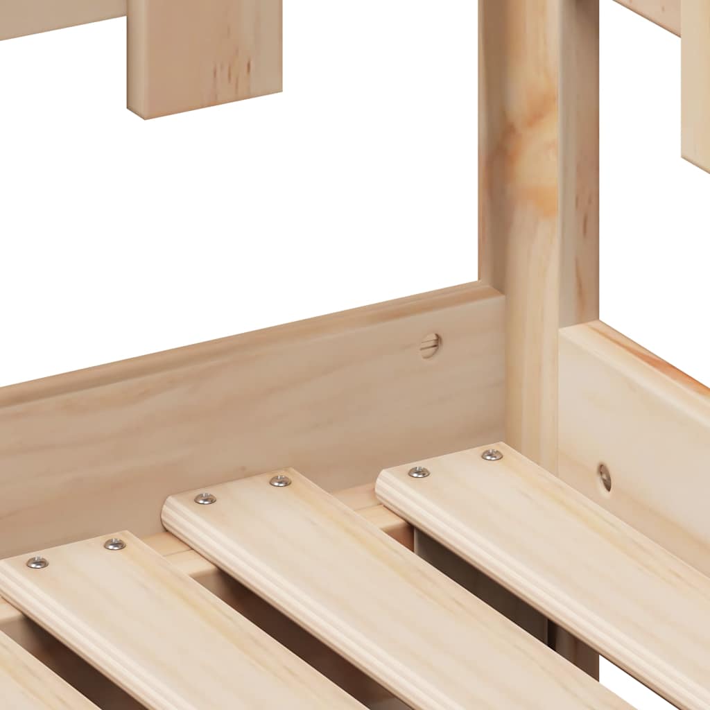 vidaXL Καναπές Κρεβάτι Συρόμενος Χωρίς Στρώμα 90x200 εκ. & Συρτάρια